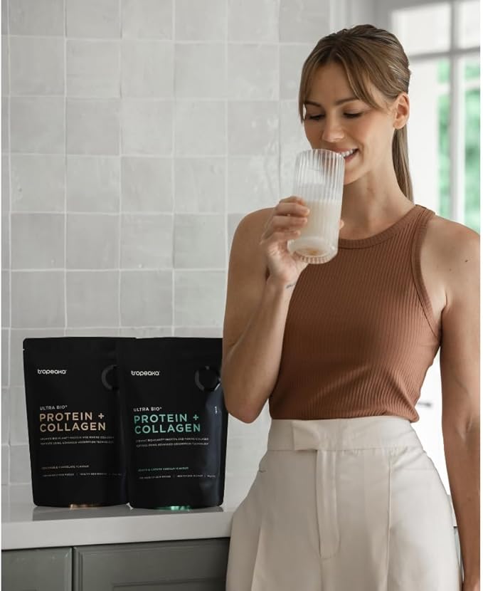 Tropeaka Collagen Protein Powder for Smoothies & Shakes - Creamy Vanilla - Clean Protein & Marine Collagen Peptides for Skin, Hair & Nails, Dairy Free, Gluten Free, Non-GMO, 18oz (17 Servings)
