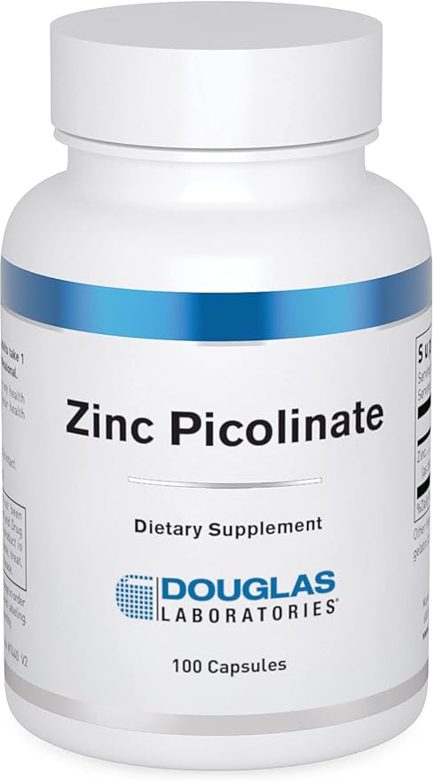Douglas Laboratories Zinc Picolinate - 50 mg Zinc - For Immune System, Antioxidants & Skin - Trace Mineral Supplement - 100 Capsules