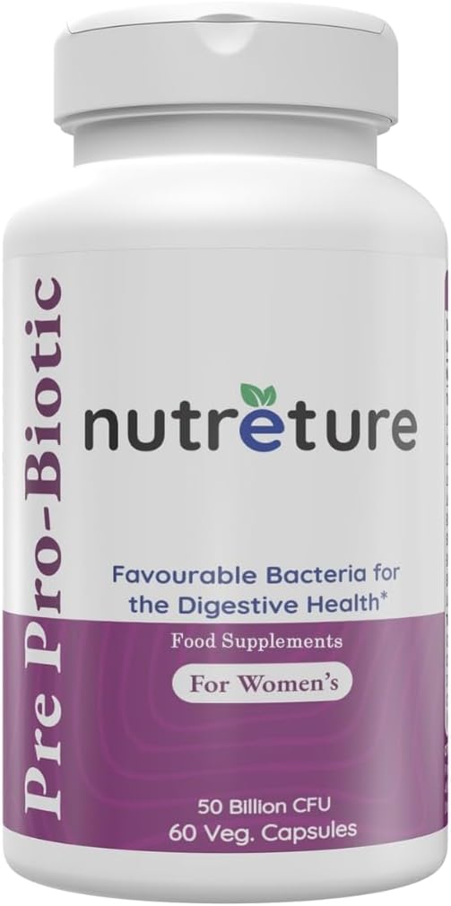 Prebiotics and probiotics for Women | Vaginal probiotics | Womens probiotic | 60 Capsules of Women probiotic | 50 Billion cfu