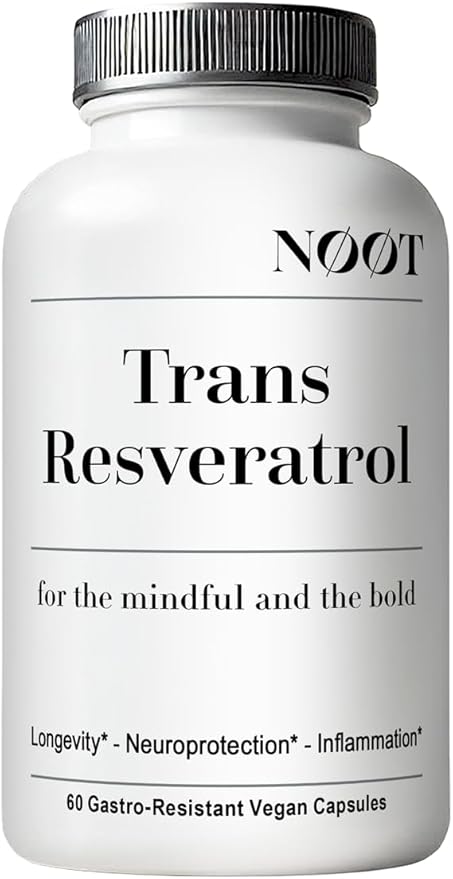 Trans Resveratrol Supplement 500mg Capsules - Longevity, Anti Aging, Brain & Heart Support, Cellular Health - Vegan Supplements & Antioxidants - 60 Capsules / 2 Month Supply