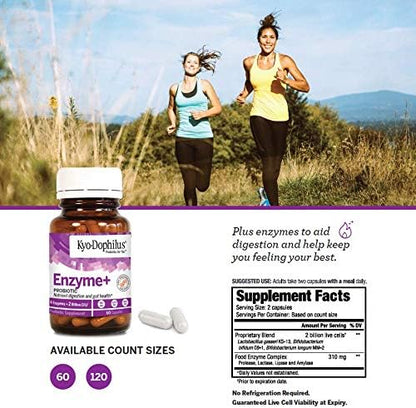 Kyo-Dophilus Probiotic Plus Enzymes, 120 Capsules