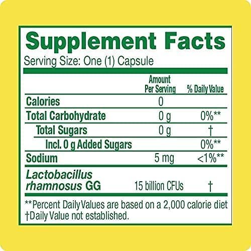 Culturelle Health & Wellness Daily Probiotic Supplement For Men & Women, Helps Support Your Immune System, Occasional Diarrhea, Gas & Bloating, 15 Billion CFUs, Non-GMO, 50 Count