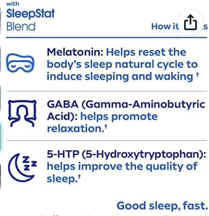 Dream Water Sleep Aid Supplement Drink; Melatonin 5mg, GABA, 5-HTP; Zero Sugar, Natural Flavors, No Added Colors, 2.5 oz Liquid Sleep Shots, Snoozeberry, 12-Count