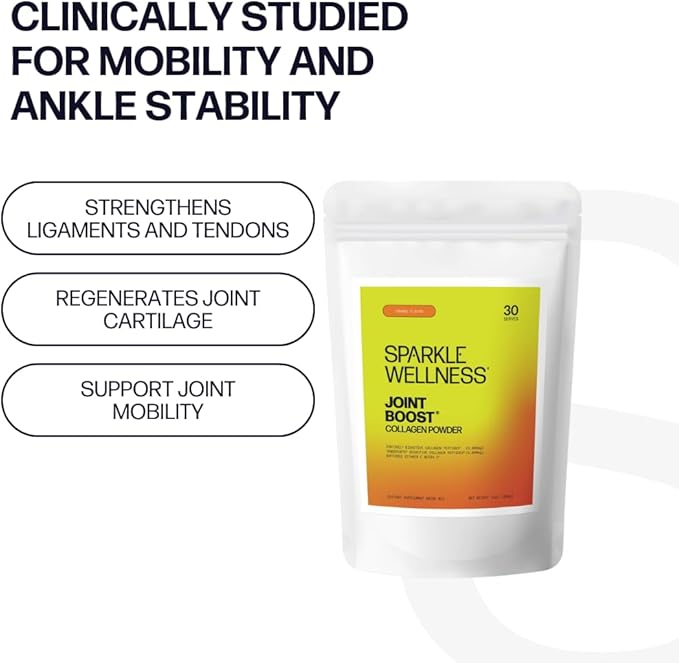 Joint Boost (Orange) [30-Serves] | Collagen Powder Supplement with FORTIGEL & TENDOFORTE Collagen Peptides & Calcium Ascorbate Vitamin C | Supports Joint Mobility
