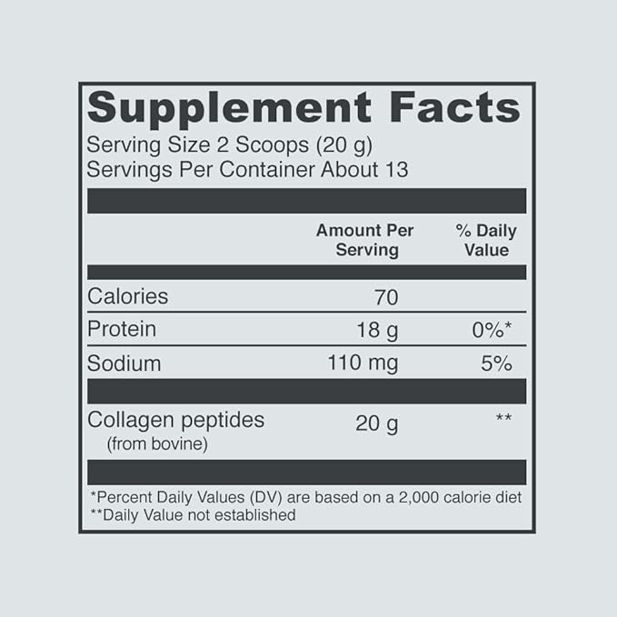 Vital Proteins Collagen Peptides Powder Unflavored 9.33 OZ+Marine Collagen