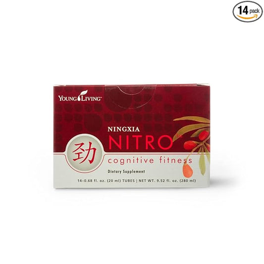 Young Living NingXia Nitro | 1 Pack (14 Sachets) | Energizing Wolfberry Drink with Green Tea & Korean Ginseng | Supports Focus, Energy & Physical Fitness