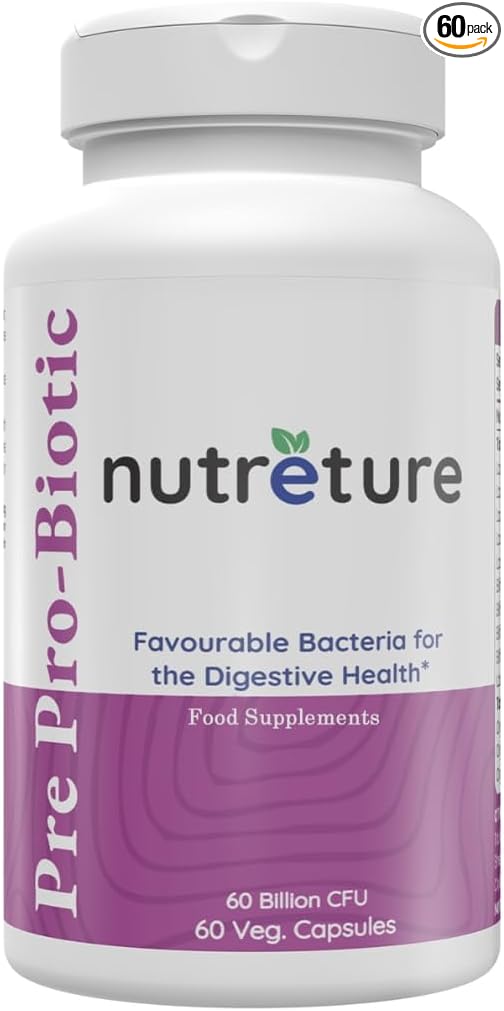 60 Billion probiotics for Men | 60 Capsules Mens probiotic Supplement | prebiotics for Gut Health | probiotics for Digestive Health