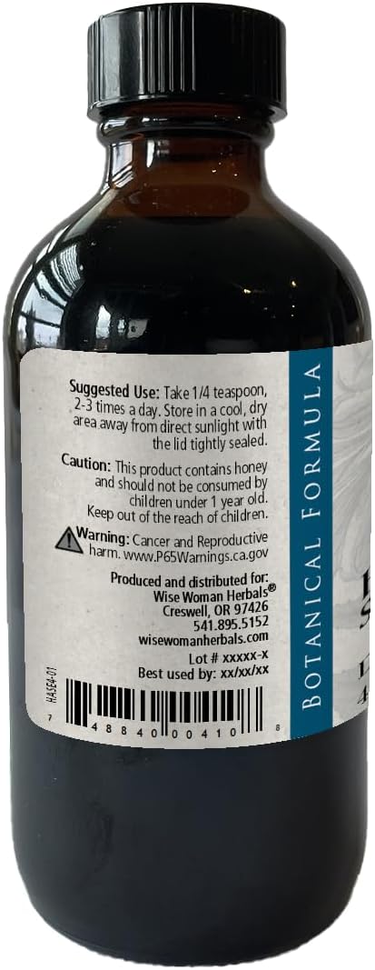 Wise Woman Herbals – Hawthorn Berry Solid Extract - Extra Strength 4:1 Liquid Extract - Alcohol-Free - for Cardiovascular Health and Heart Function - 4 oz