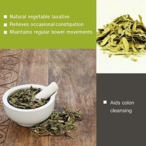 HERBAL HILLS Senna Capsules (alexandrina Senna) | 120 Capsules (500 mg) | Natural Laxative, Stool Softner, Constipation Relief
