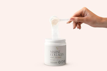 Renew Marine Collagen Powder + Biotin & Hyaluronic Acid for Better Hair, Skin & Nails, Unflavored - 20 Scoops, 8oz