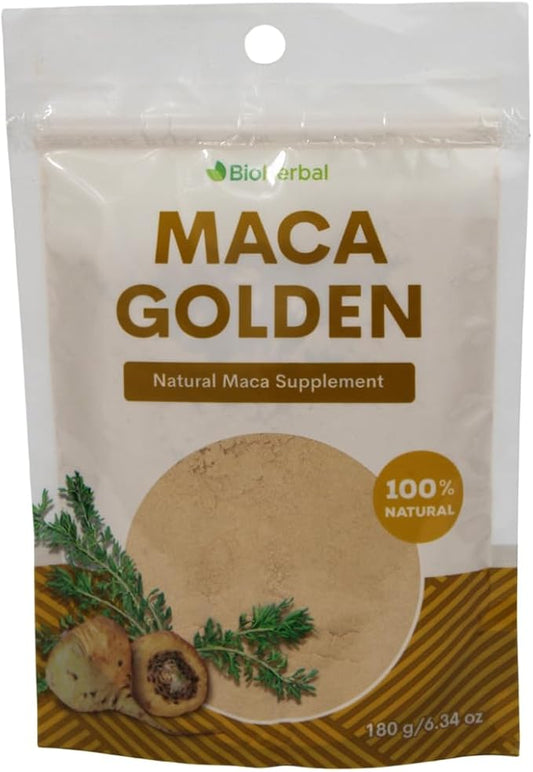 Bio Herbal- MACA GOLDEN (100% Natural) -Pure Root Powder - Great For To Start The Day With Energy.