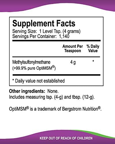 KALA HEALTH MSMPure Coarse MSM Powder Flakes – US-Sourced MSM for Joint Health, Skin Appearance, and Hair & Nail Support – 10 lb, Organic Sulfur