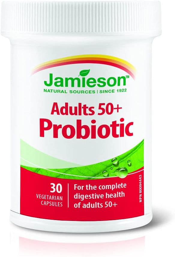 Jamieson Adult 50+ Probiotic Complex, 15 Billion, 30 vegi caps