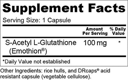 Wellness Resources Glutathione Ultra Supplement - Bioavailable S-Acetyl L-Glutathione (SAG) - Antioxidant, Detox & Cellular Health Immune Support - High Absorption, Non-GMO, Gluten-Free, 90 Capsules