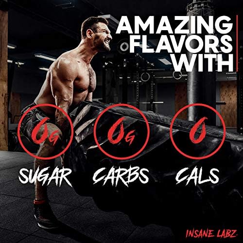Insane Labz Insane Creatine Monohydrate Powder - Unflavored, Pre Workout, Post Workout, Strength Size Power, 60 Servings