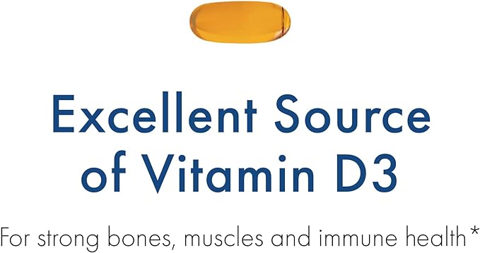 WHC, UnoCardio 1000 Fish Oil, 1300 mg of Pure Triglyceride Fish Oil with Omega-3 (1180 mg), 665 mg EPA and 445 mg DHA and 25 mcg (1000 IU) Vitamin D3 per softgel, Natural Orange, 60 softgels