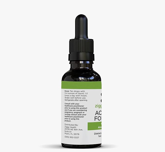 Active Folate Pure Liquid Extract Supplement - L-Methylfolate for Better Absorption, Brain Health, Improve Cellular Function, Support Immune System, Water Soluble B Complex, 1oz - by Ziggy Health
