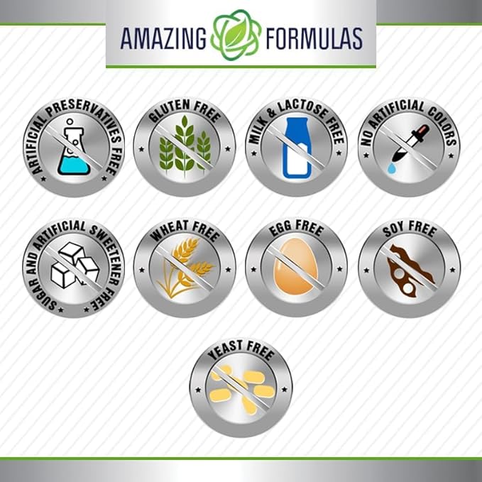 Amazing Formulas Glucosamine Sulfate 1000 mg Capsules Supplement | Non-GMO | Gluten Free | Made in USA (2 Pack | 120 Count)