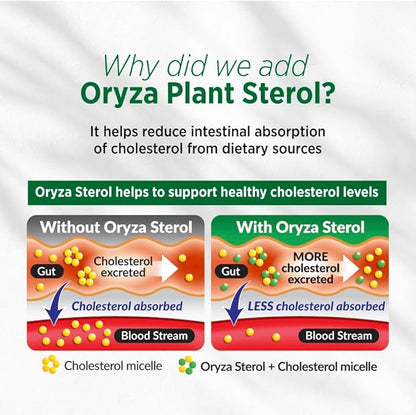 LABO Nutrition CHOLRestore – Red Yeast Rice with Phytosterol Health Supplement, Supports Healthy Cholesterol Levels, Citrinin, Aflatoxin & Soy Free, 90 Vegetarian Capsules