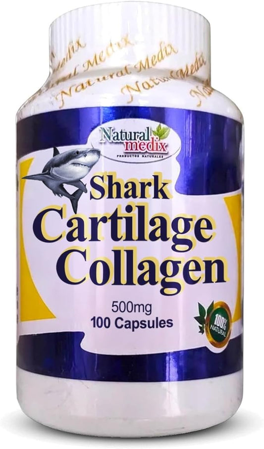 Cartilage – Joint Support Supplement with Glucosamine, Collagen & Magnesium – 100 Caps - Cartílago de Tiburon
