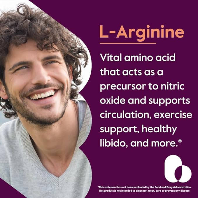 BESTVITE L-Arginine 500mg (240 Capsules) - No Magnesium Stearate - No Silicon Dioxide - No Fillers - Non GMO - Gluten Free