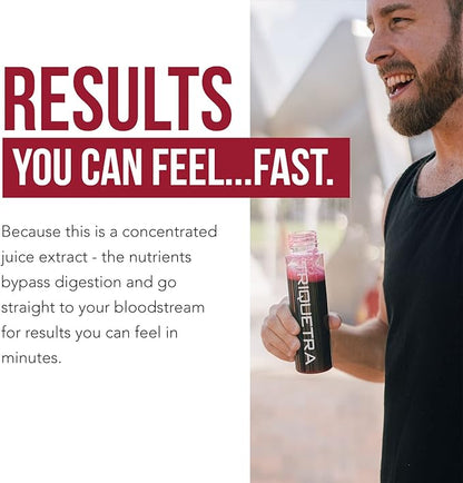 BioBeet® Beet Juice (Black Cherry Flavor) Max Strength 20x High Concentration than Beet Root Powder – Organic, Cold-Pressed, USA Grown, Raw Form – Nitric Oxide, Circulation Support (50 Servings)