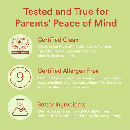 SmartyPants Kids Multivitamin Gummies and Fiber Supplement: Vitamin D3, C, Vitamin B12, B6, A, Zinc, Biotin, Inositol, Fiber Gummies, Three Fruit Flavors, 90 Count (22 Day Supply)