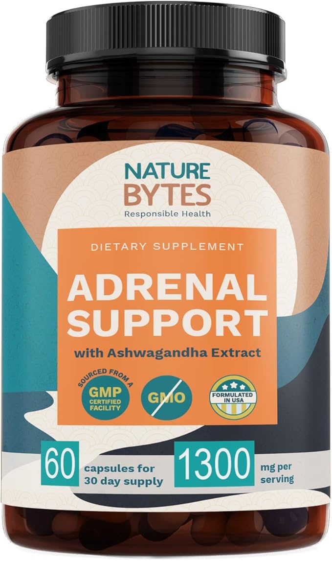 Adrenal Support for Women & Cortisol Manager with Ashwagandha Extract, Rhodiola Rosea, Vitamin B Complex - Advanced Fatigue Supplement for Relaxation, Metabolism, Sleep