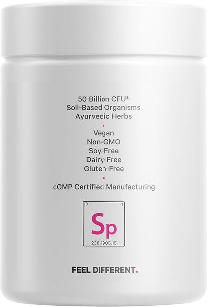 Codeage Skin Probiotics + Prebiotics - Skin Care Routine Supplement - 50 Billion CFU - Ayurvedic Botanical Herbs - Face Probiotics - Shelf Stable Cleanser, Non-GMO, Vegan - 60 Capsules