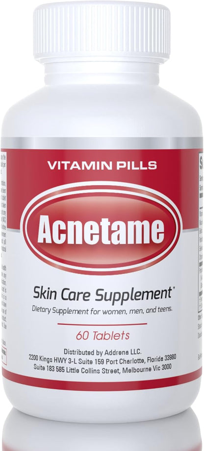 Acne Pills 2 Pack 120 Pills- Vitamin Supplements for Acne Breakouts- Hormonal Pimple Tablets to Clear Oily Skin for Women, Men, Teens, and Adults