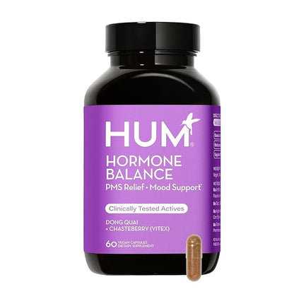 HUM Hormone Balance - Supplement for Women's Health - Support for Cramps, Cravings, Irritability & Hormonal Balance - Chasteberry & Dong Quai Women's Monthly Support (60-Count)