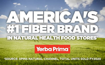 Yerba Prima Fiber Plus Senna Capsules, 180 Count (Pack of 3) - 118 Servings of Gentle Overnight Relief, USA Made, Non-GMO, for Short-Term Use to Restore Regularity