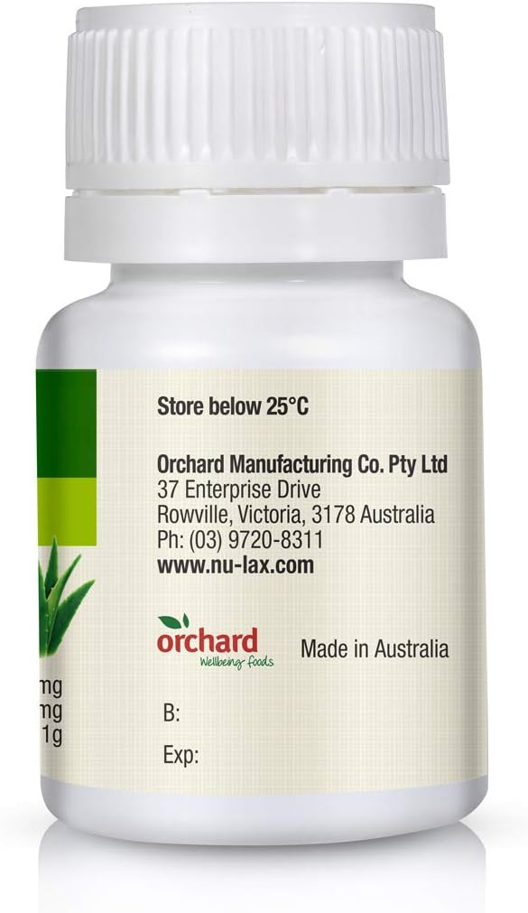 Natural Laxative Tablets With Prebiotic Senna + Aloe 40 Tablets