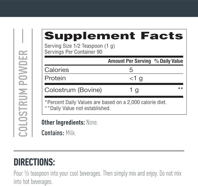 Bundle of Isopure Bovine Colostrum Supplement Powder, Gently Processed, 90 Servings + Isopure Collagen Peptides Powder,14 Servings, Unflavored, with Vitamin C, with Biotin