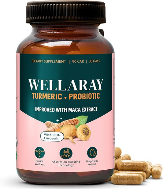 Menopause Relief - Probiotics for Women, 68.2 Billion CFU, Turmeric, Maca & Black Cohosh - Supports Gut Health, Hormone Balance, Weight Management, Joint Health, Hot Flash Support,90 Capsules