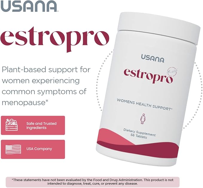 USANA EstroPro with Phytoestrogens for Symptomatic Support During Menopause* - 56 Tablets - 28 Day Supply