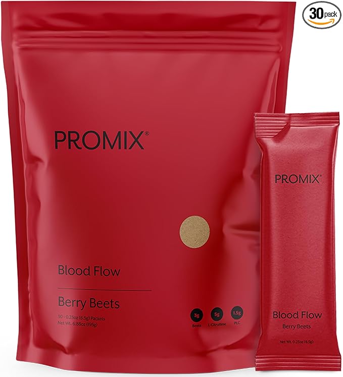ProMix Nutrition Blood Flow - Nitric Oxide Supplement with Organic US Beet Root Powder - Cold Pressed, Low Temp Dehydration - 30 Servings