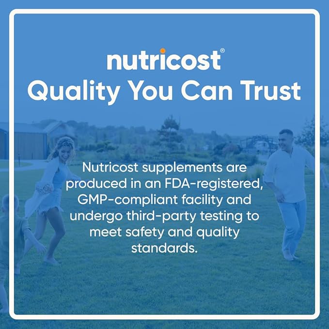 Nutricost Calcium with Vitamin D, 240 Tablets - Calcium (1200mg) Vitamin D (50mcg) Per Serving - Non-GMO, Gluten Free