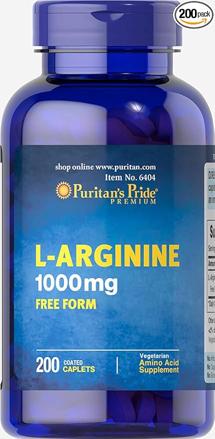 Puritan's Pride L-Arginine 1000 mg-200 Caplets