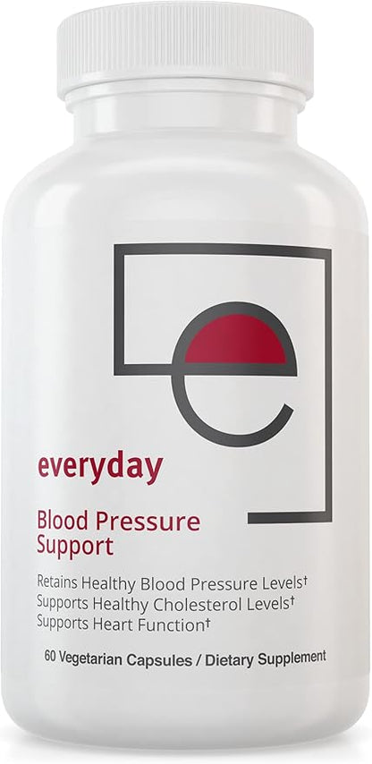 Everyday Blood Pressure Support and Hypertension Supplement - Hawthorn Berry, Arjuna, Magnesium, and Rauwolfia for Heart Health, Circulation, and Cholesterol Support (30 Day Supply, 60 Capsules)