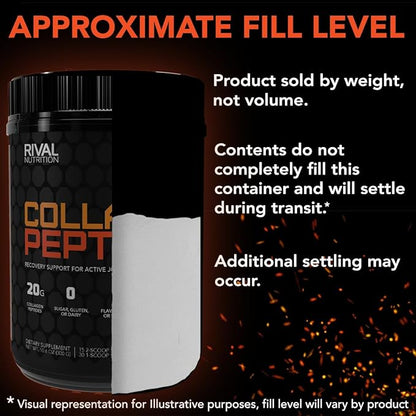 Rival Nutrition Collagen Peptides- Unflavored, 10.6 oz.