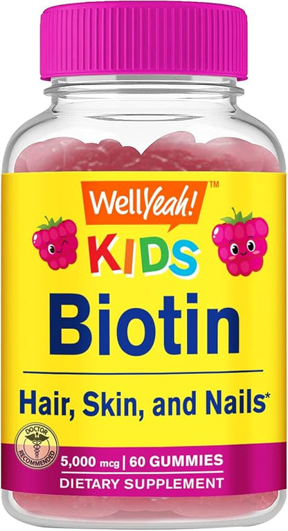 Biotin Kids + Magnesium Citrate Kids, Gummies Bundle - Great Tasting, Vitamin Supplement, Gluten Free, GMO Free, Chewable Gummy