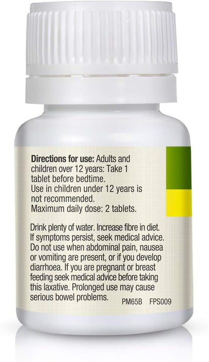 Natural Laxative Tablets With Prebiotic Senna + Aloe 40 Tablets