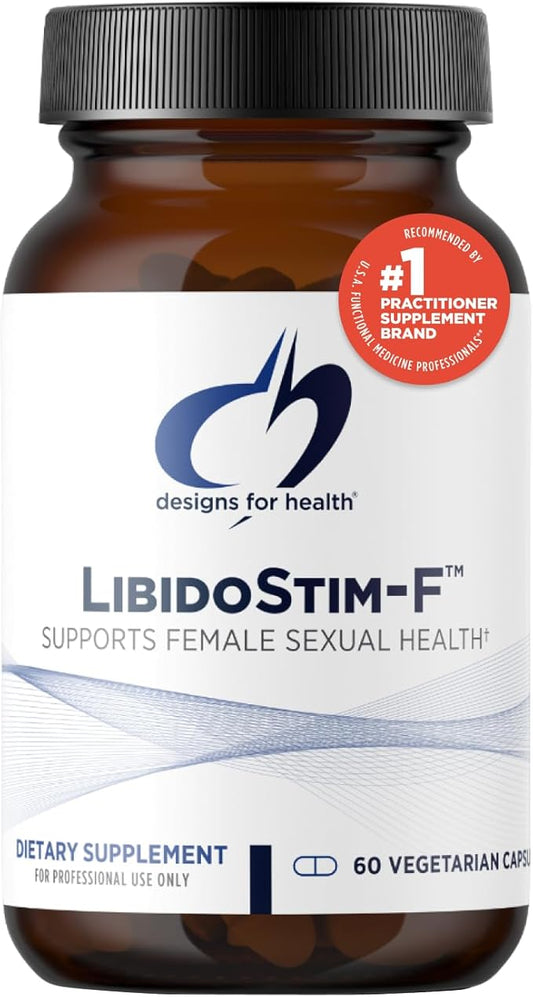 Designs for Health LibidoStim-F - Formula for Women with Tribulus, DHEA + Ginkgo Biloba - Non-GMO + Soy Free Female Health Support Supplement (60 Capsules)