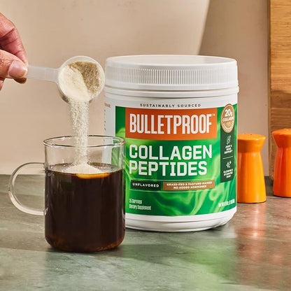 Bulletproof Duo Kit | Collagen Peptides Protein Powder for Skin, Bones and Joints — 18g Protein, 17.6 Oz & Brain Octane C8 MCT Oil for Sustained Energy— 14g MCTs, 16 Fl Oz