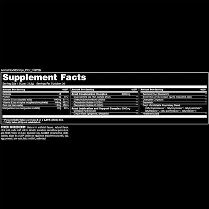 Animal Flex Powder - Joint Support Supplement for Pain Relief, Repair and Restore Muscles with Turmeric, Glucosamine, Chondroitin, MSM, Collagen and Boswellia, Great Tasting Orange Flavor, 30 Scoops