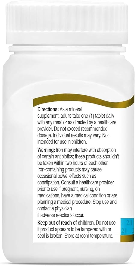 21st Century Slow Release Iron Tablets, 60 Count PACK OF 2 - Packaging May Vary