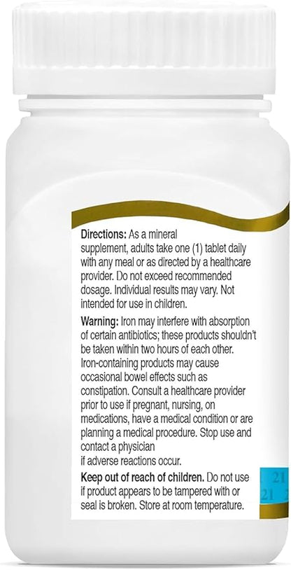 21st Century Slow Release Iron Tablets, 60 Count PACK OF 2 - Packaging May Vary
