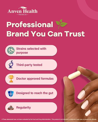 Probiotics for Women Digestive Health - 60 Billion Vaginal Probiotic Organic Prebiotics with Cranberry & D-Mannose for Gut, Urinary, Immune Health, Vegan & Non-GMO | 90 Capsules