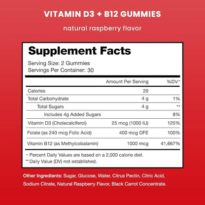 NutraChamps Vitamin B12 Gummies and Elderberry Gummies Bundle